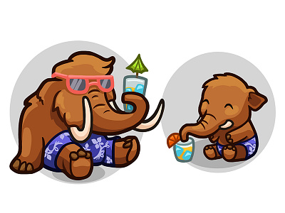 Animals mammoth chill 2d 2d art animal art concept concept art design game game art game desigm icon illustration