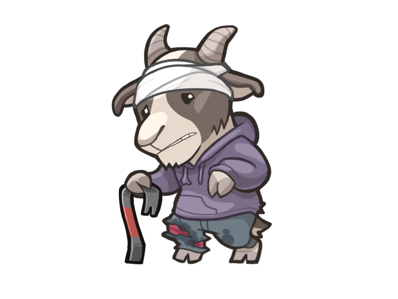 Animals sick goat 2d art animal animation art concept concept art design game game art game desigm icon illustration