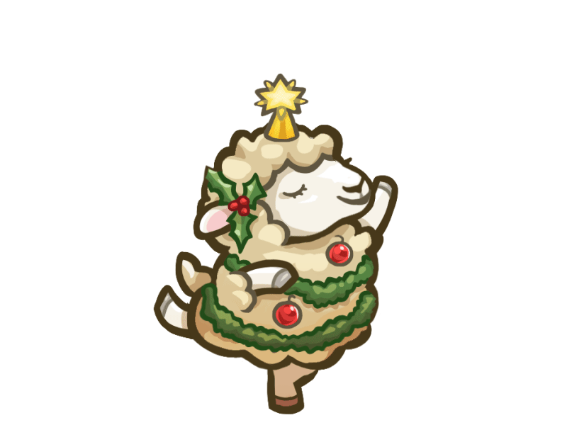 Sheep Christmas 2d art animal animation art concept concept art design game game art game desigm icon illustration