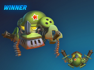 Robot Winner 2d art chatacters concept concept art design game game art game desigm game ui icon illustration