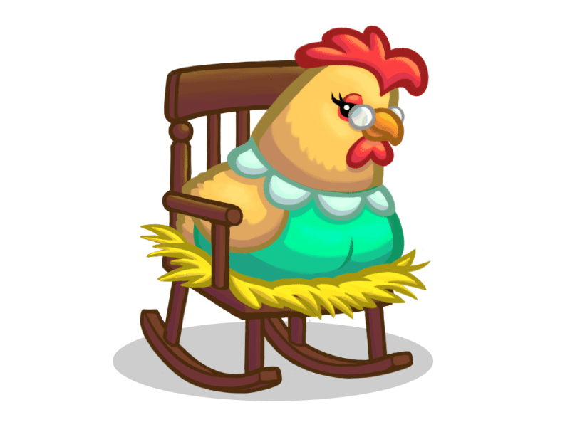 Benjamin button Chicken by GAMEPACK on Dribbble