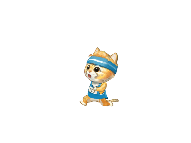 Cat runner 2d art chatacters concept concept art design game game art game design game ui icon illustration logo