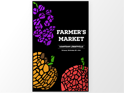 Farmer's Market Poster event fall farmers market farmers market poster fruit poster vegetables