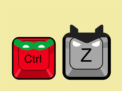 Ctrl-Z Batman and Robin Illustration