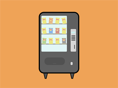 Vending Machine Illustration chips chips illustration coins illustration machine snacks vending vending machine vending machine illustrationn