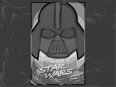 Star Wars A New Hope Poster Redesign a new hope poster redesign star wars star wars design star wars poster weekly warmup