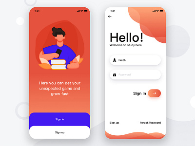 Sign In app sketch ui