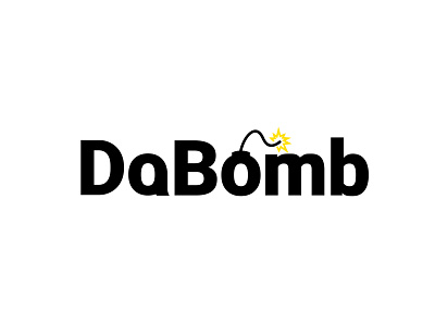 'Da Bomb' WordMark logo branding font logo graphic design iil illustration lettermark logo minimal modern wordmark