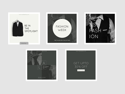 ' Fashion For Men ' Social Media Post Design