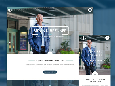 Bryan Brenner Personal Website blue business entrepreneur indianapolis leader personal public figure