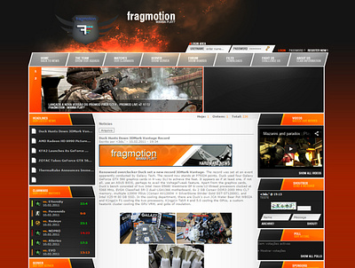 Fragmotion Website css html web webspell