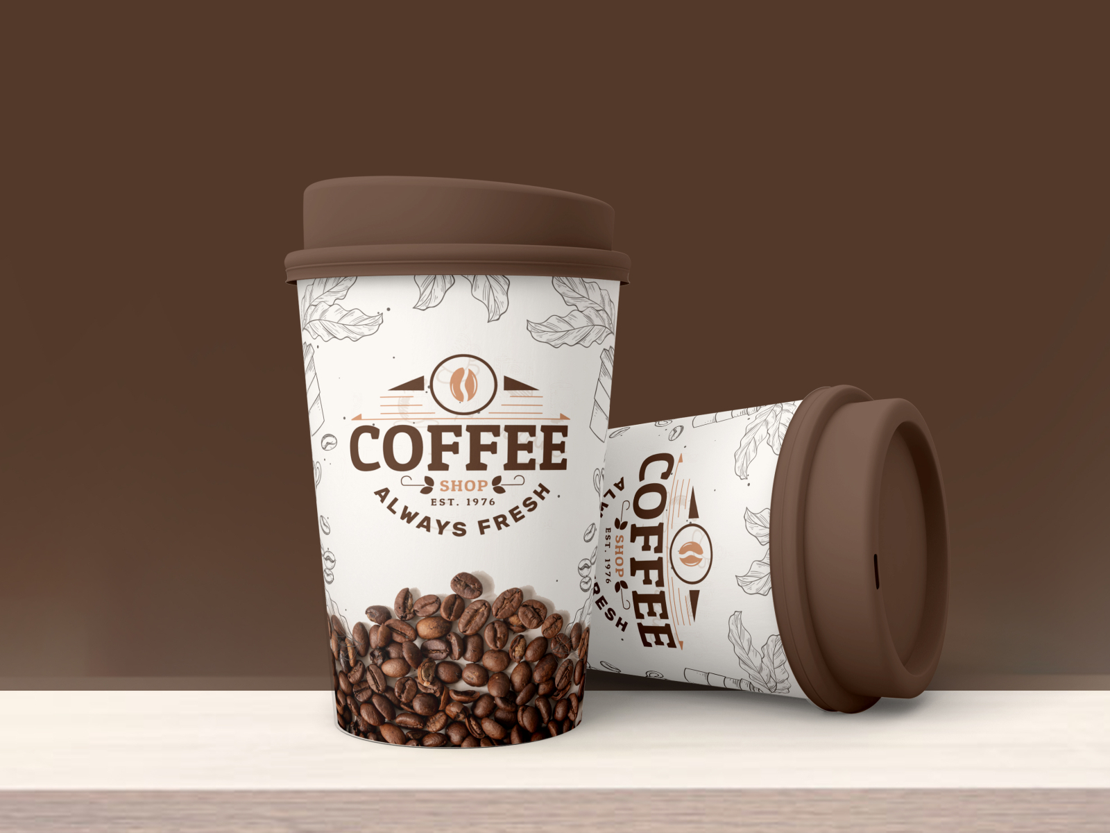 Paper coffee cup design by Ohiduzzaman12 on Dribbble