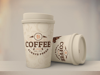 Paper coffee cup design
