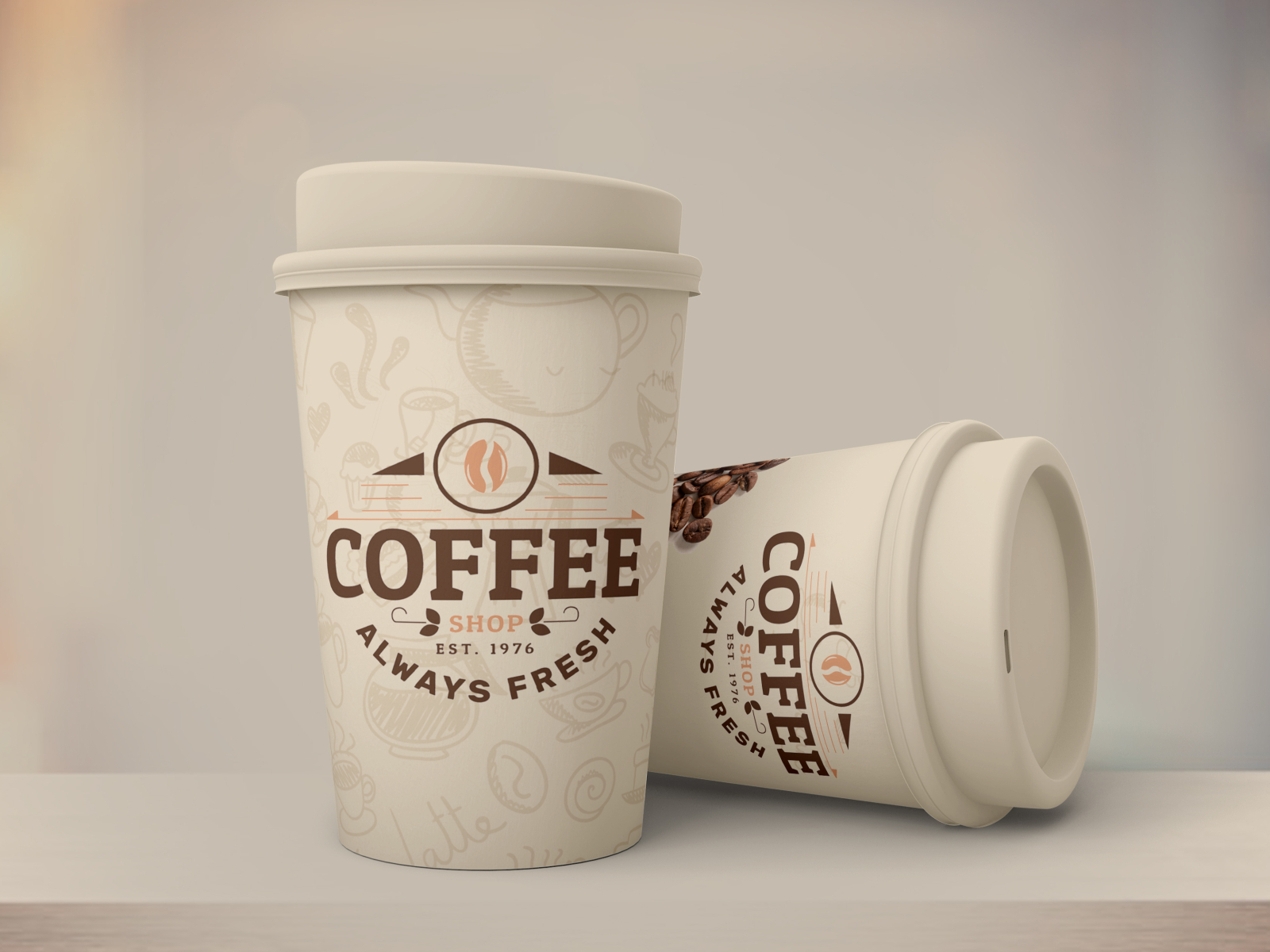 Paper coffee cup design by Ohiduzzaman12 on Dribbble