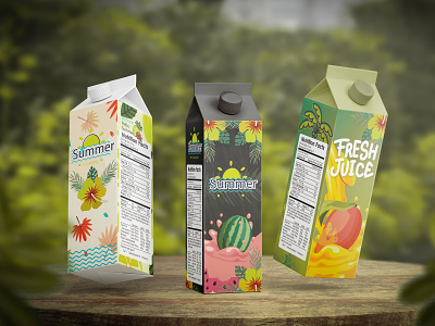 Juice packaging Label Design | Packaging Design | Label Design