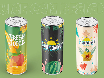 Juice can Design | packaging design | Label Design ai branding business clean custom design design free mockup graphic design juice can design label design packaging design product label design psd template unique design