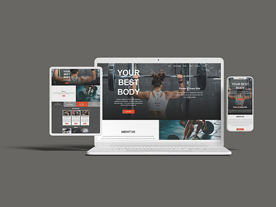 Gym website design