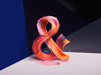 The New Republic - Ampersand color colorful editorial expressive geometry magazines paint symbols type typography