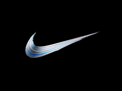 Nike Color Rush Swoosh Dribbble 3d basketball cinema4d color logo minimal nike paint pattern sport sportswear swoosh