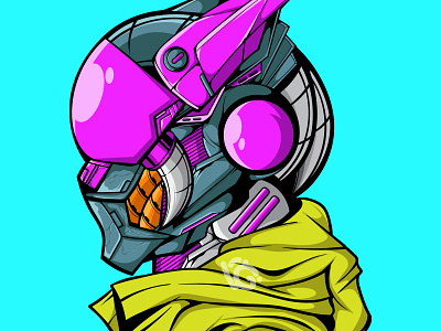 A Cyberpunk Machine art character cyberpunk design doodle futuristic illustration logo mascot vector