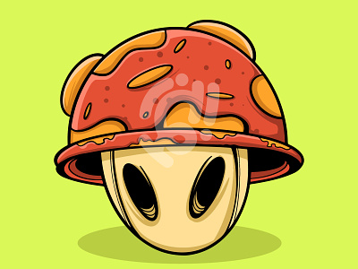 ZOMBIE MUSHROOM art character cute design doodle icon illustration logo mascot mushroom symbol vector zombie