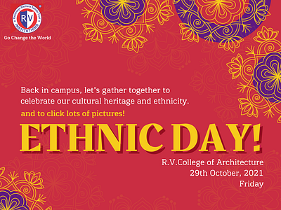 Ethnic day 2021 poster