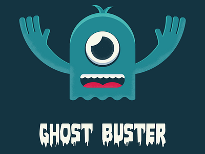 Cute Ghost cartoon design icon illustration logo minimal vector