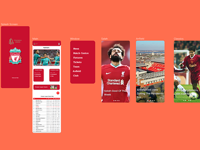 Liverpool FC App UI football app football club liverpool liverpoolfc