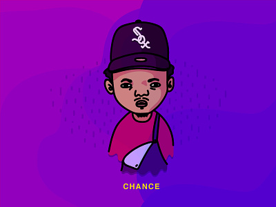 Chance the Rapper chance chance the rapper chicago faces gradients hip hop illustration music people