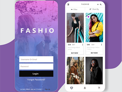 Fashion Store Login ecommerce app ecommerce shop fashion brand fashion illustration login design login page login screen store storeapp