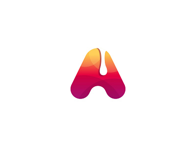 Abstract Letter Gradient Logo