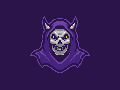 The Demon branding cartoon cloak demon devil esport logo game illustration logo character mascot logo skull vector