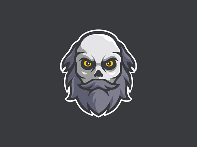 Old Zombie beard branding cartoon esport logo game illustration logo character mascot logo old vector zombie