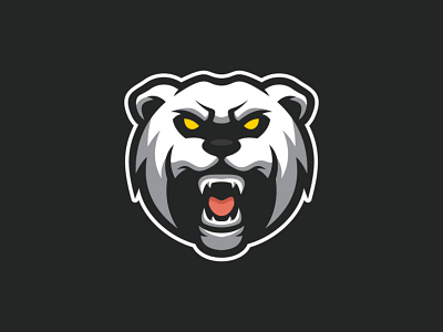 Polar Bear branding cartoon esport logo game illustration logo character mascot logo polar bear vector wild