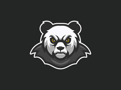 Panda branding cartoon esport logo game illustration logo character mascot logo panda vector warrior wild