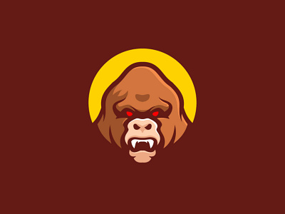 Angry Gorilla branding cartoon esport logo game gorilla illustration logo character mascot logo vector