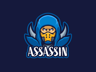 Assassin assassin cartoon cloak design esport logo illustration logo logo gaming mascot mask ninja vector