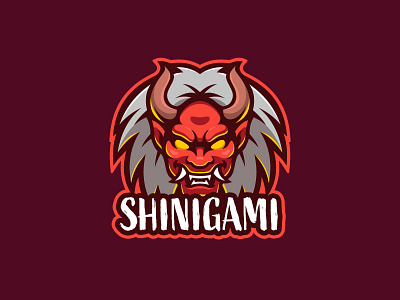 Shinigami cartoon character design devil esport logo illustration logo logo gaming mascot satan shinigami vector