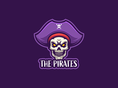 Skull Pirates cartoon character design esport logo illustration logo logo gaming mascot pirates skull vector