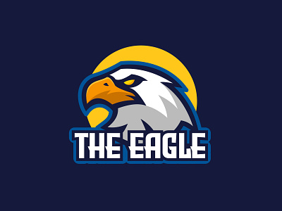 The Eagle bird cartoon character design eagle esport logo illustration logo logo gaming mascot vector