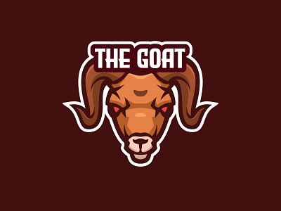 The Goat cartoon character design esport logo goat illustration logo logo gaming mascot ship vector