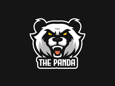 Panda animal cartoon character design esport logo illustration logo logo gaming mascot panda vector wild