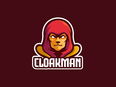 Cloakman cartoon character cloak design esport logo illustration logo logo gaming mascot vector wizard