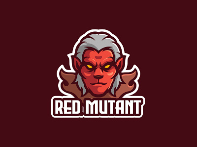The Mutant animal cartoon character design esport logo illustration logo logo gaming mascot mutan vector