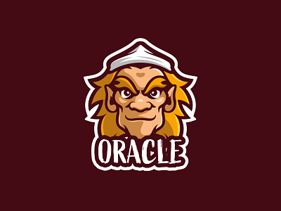 The Oracle cartoon character design esport logo illustration logo logo gaming mascot monk old oracle vector wizard