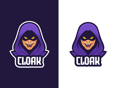 Cloak Master cartoon character cloak demon design devil esport logo illustration logo logo gaming mascot vector wizard