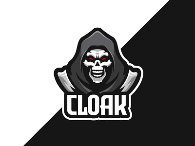 Cloak Skull cartoon character cloak demon design devil esport logo evil illustration logo logo gaming mascot skull vector