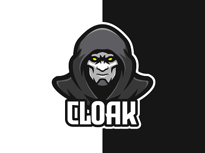 Cloak Master cartoon character cloak design esport logo illustration logo logo gaming mascot mask master vector