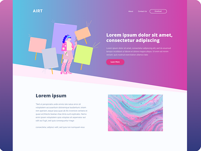 Landing Page AIRT - DailyUI #3