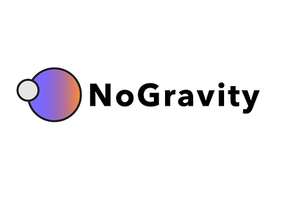 No Gravity gravity logo planets sketch space